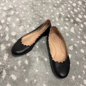 Chloe black flats - size 37